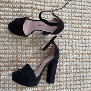 Chinese Laundry Blank Suede Platform Heels